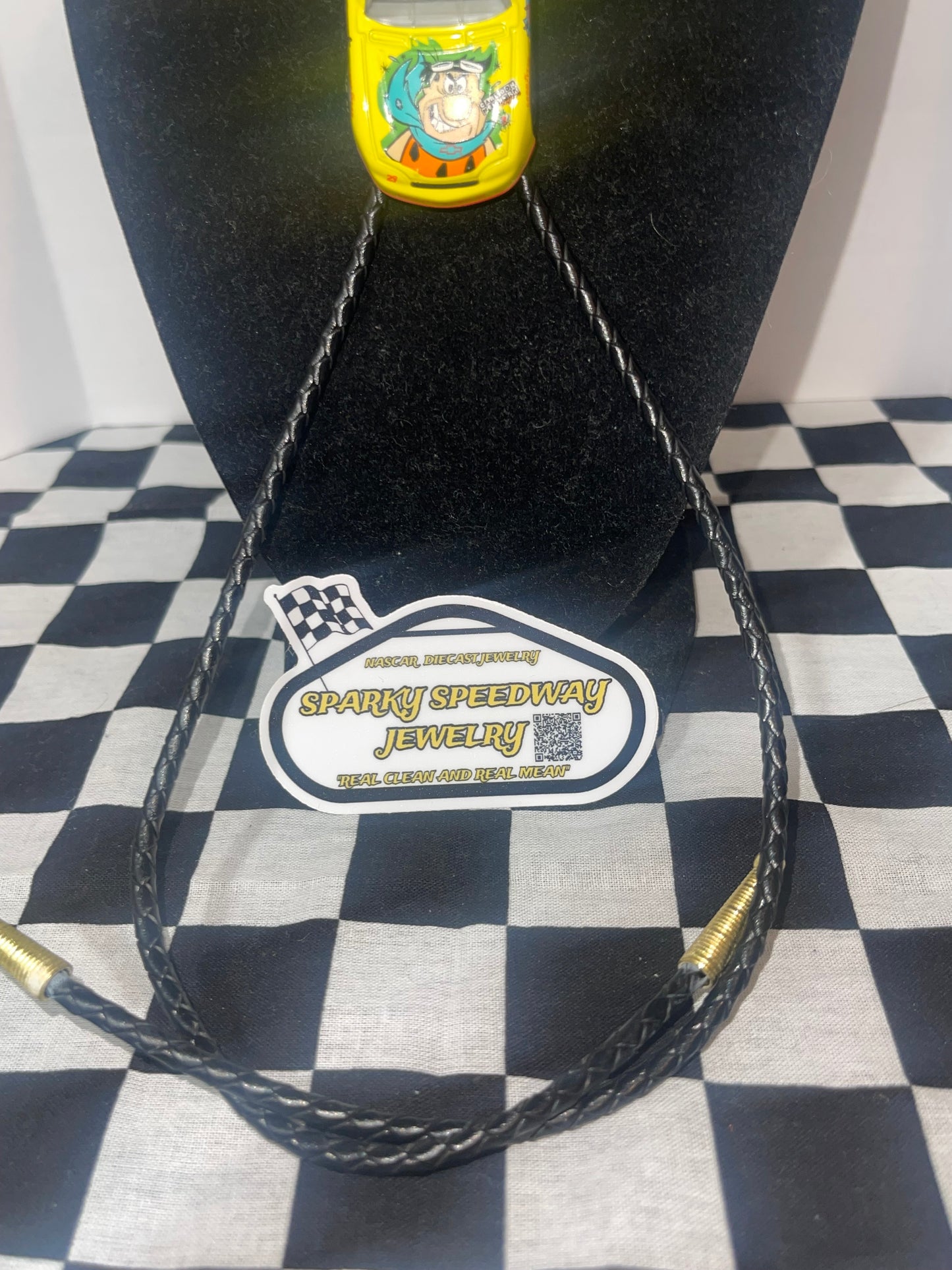 Nascar Bolo Tie - Steve Grissom #29 Flintstones