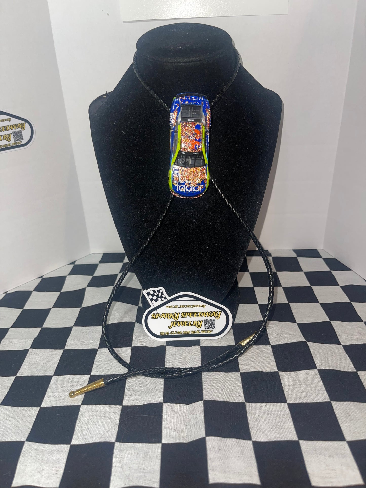 Nascar Bolo Tie - Erik Jones #43 Focus Factor (2022 Darlington Win)