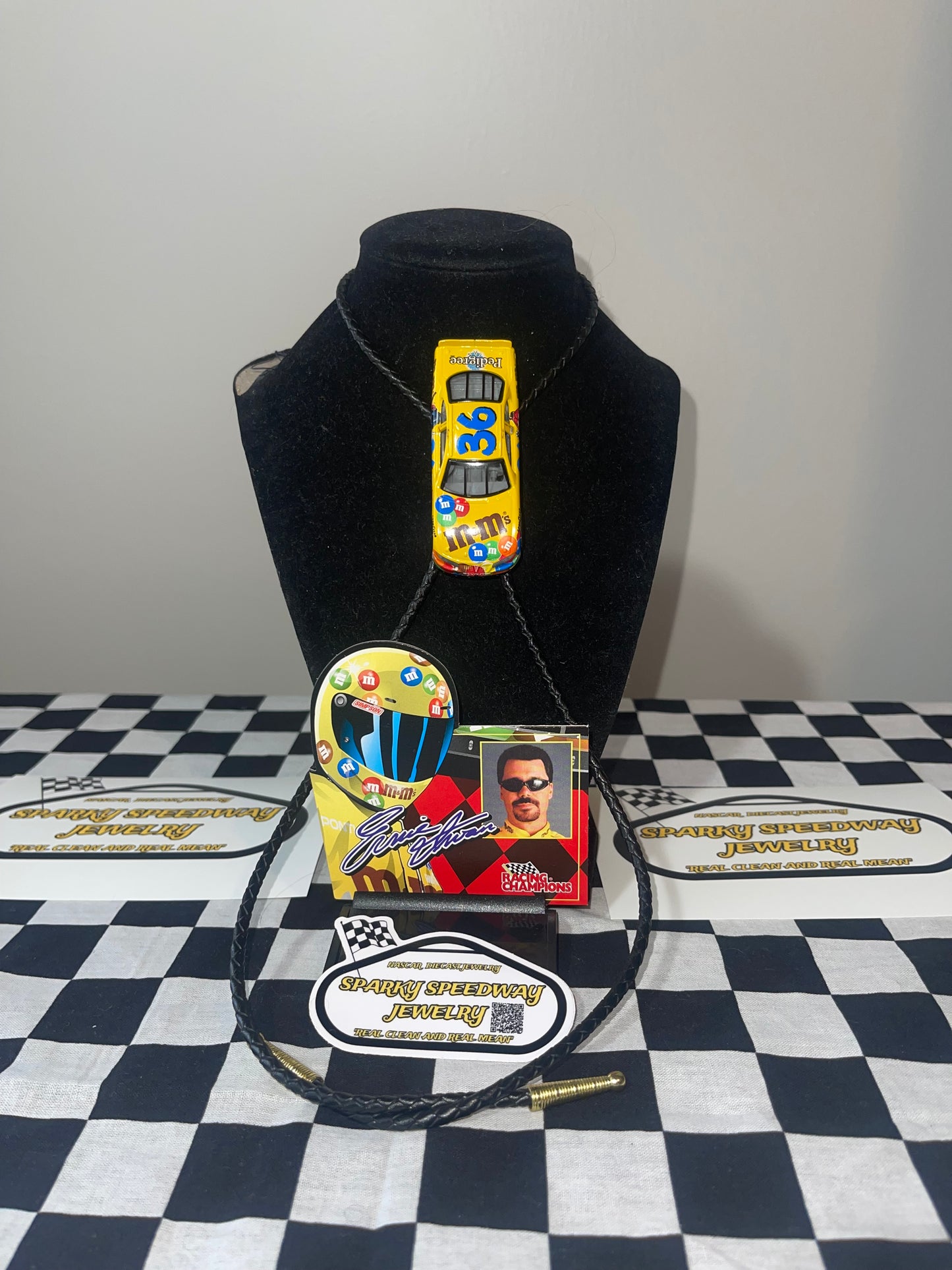 Nascar Bolo Tie - Erinie Irvan #36 M&M’S