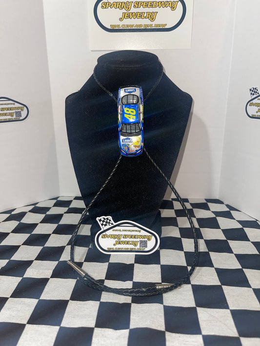 Nascar Bolo Tie - Jimmie Johnson #48 Lowe’s/Spongebob