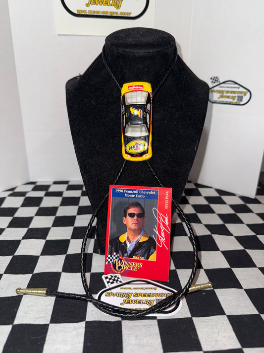 Nascar Bolo Tie - Steve Park #1 Pennzoil