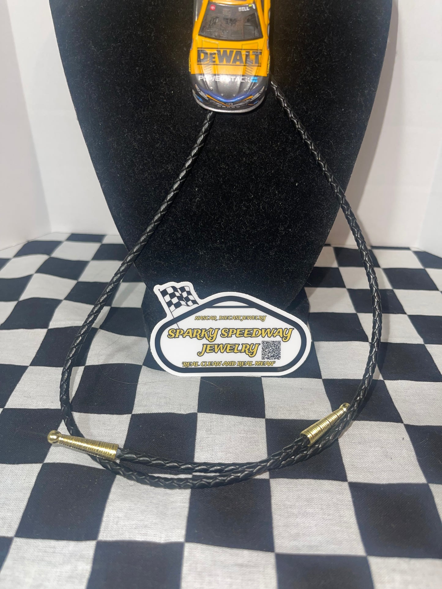 Nascar Bolo Tie - Christopher Bell #20 Dewalt