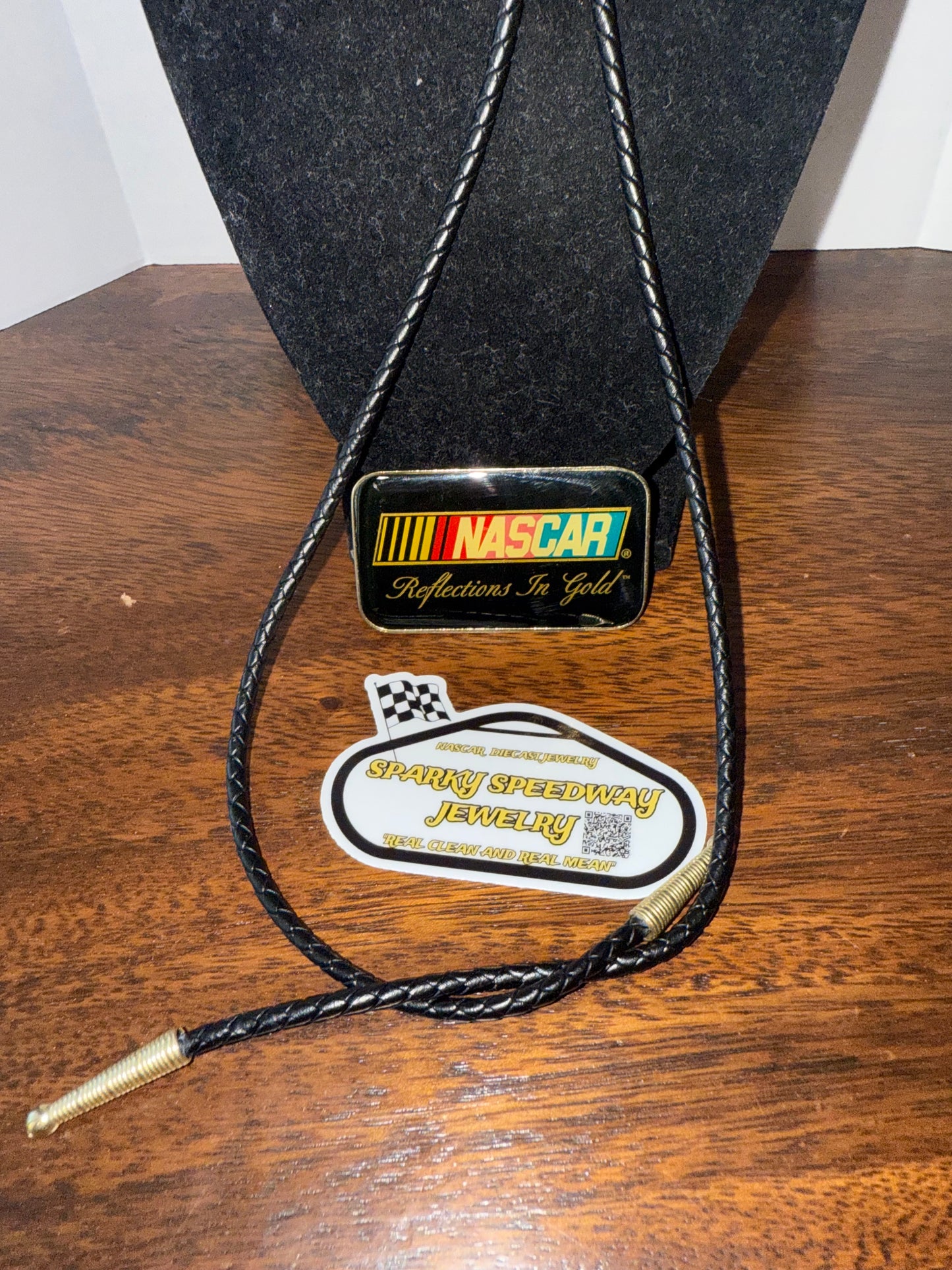 Nascar Bolo Tie - Ernie Irvan #36 M&M’s (24K Gold)