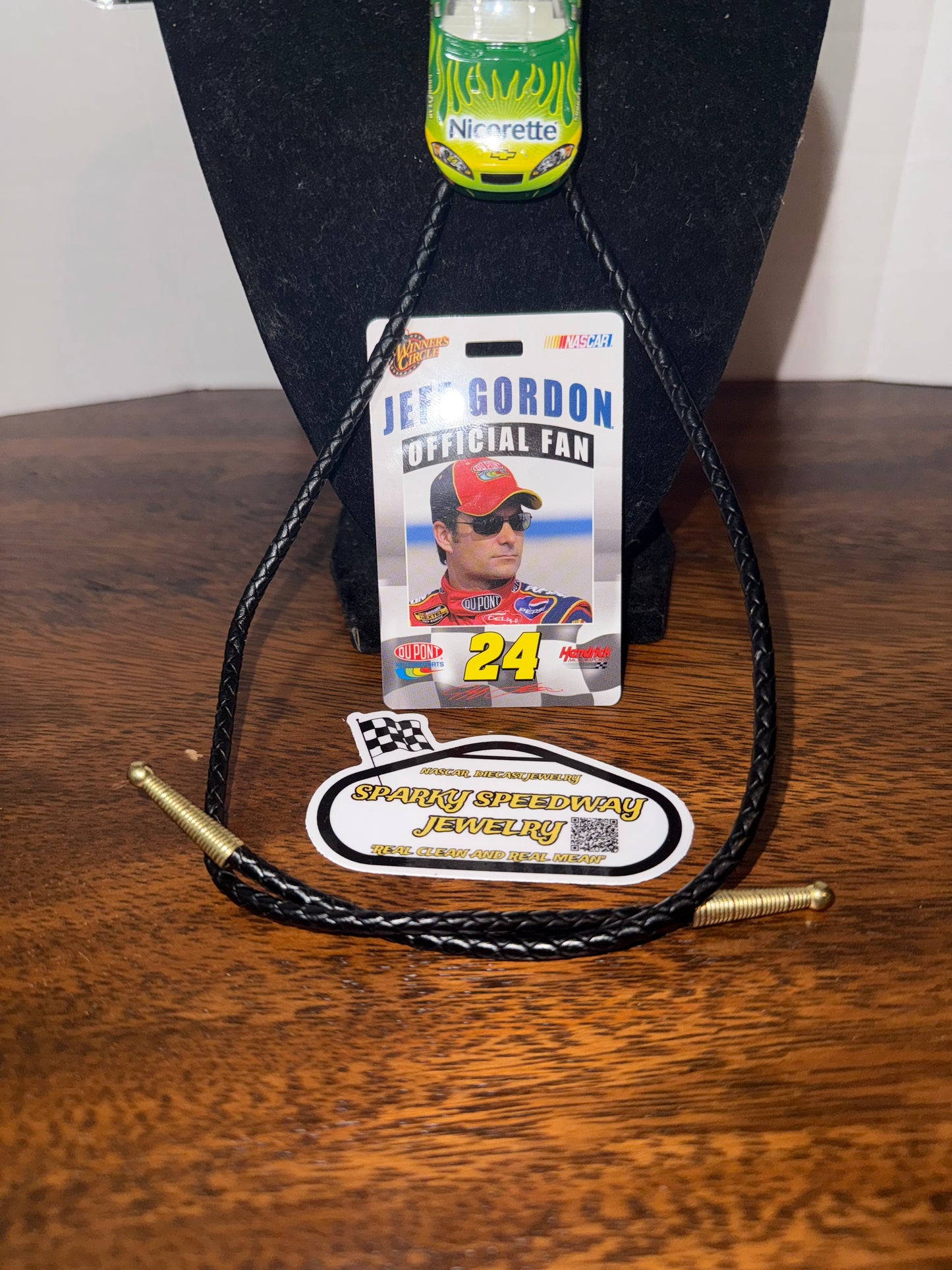 Nascar Bolo Tie - Jeff Gordon #24 Nicorette