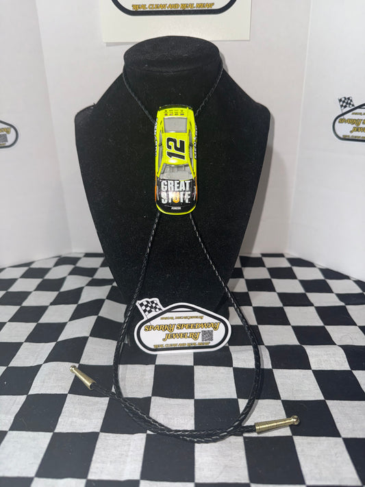Nascar Bolo Tie - Ryan Blaney #12 Menards