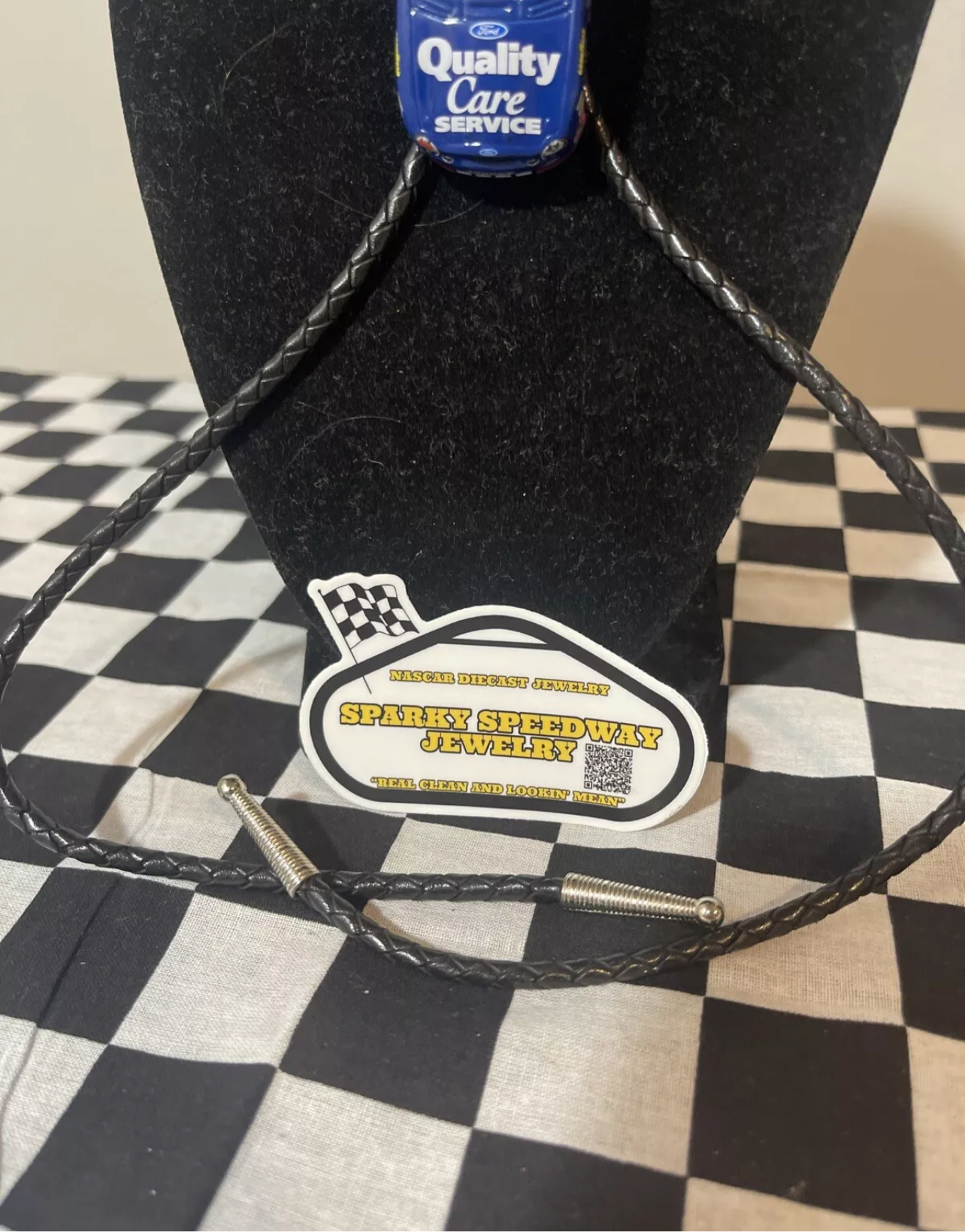 Nascar Bolo Tie - Dale Jarret #88 Ford Quality Care Service