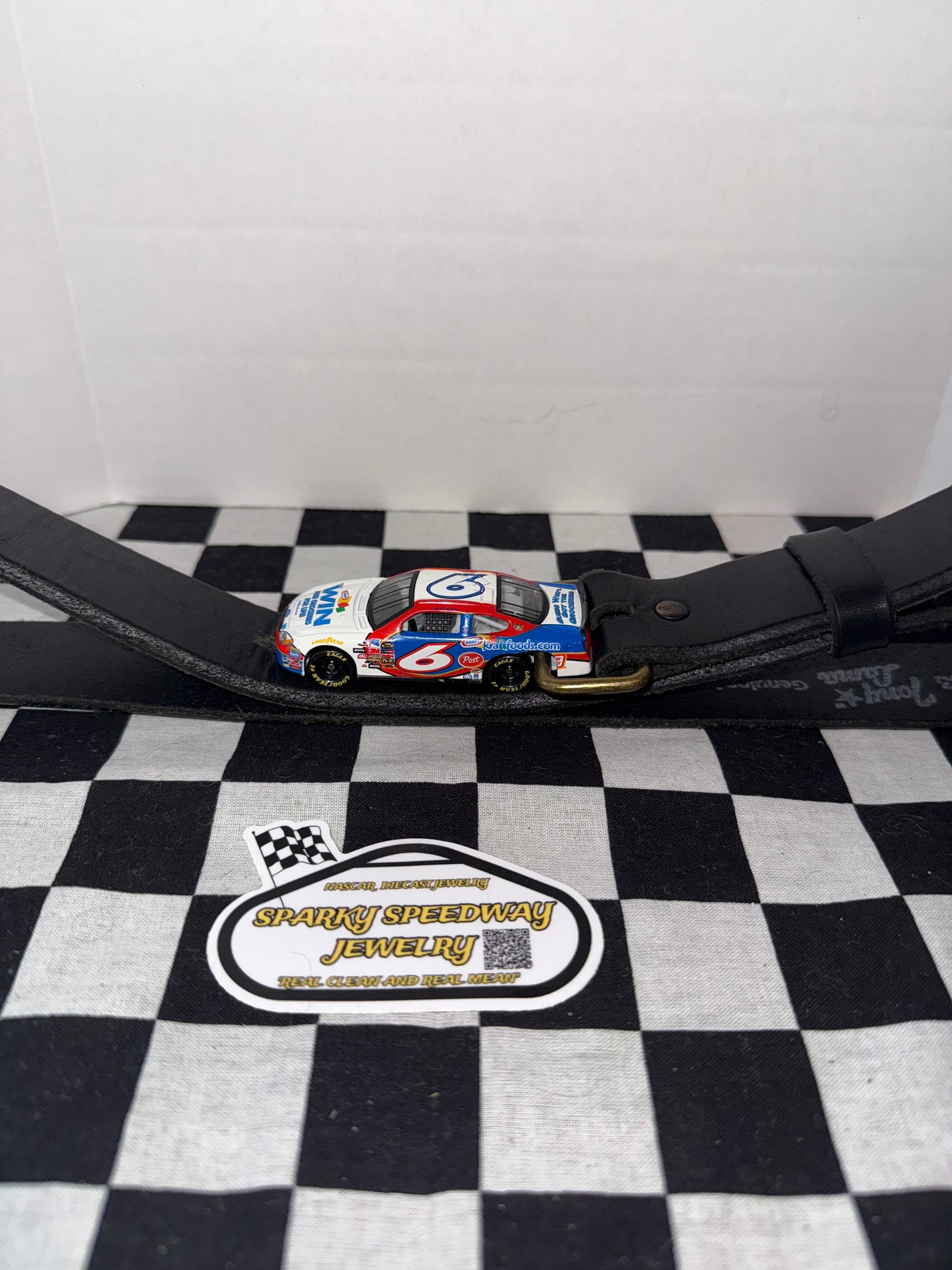 Nascar Belt Buckle - Mark Martin #6 Kraft Foods