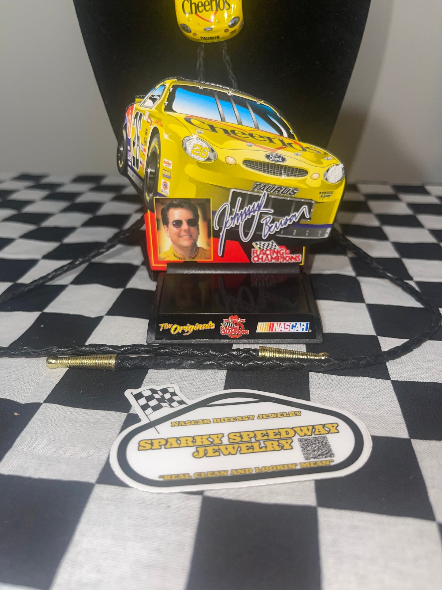 Nascar Bolo Tie - Johnny Benson #26 Cheerios