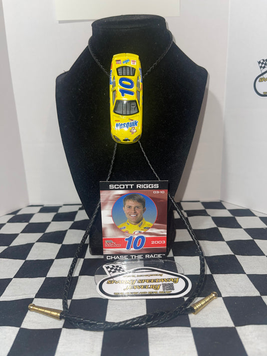 Nascar Bolo Tie - Scott Riggs Nesquick #10
