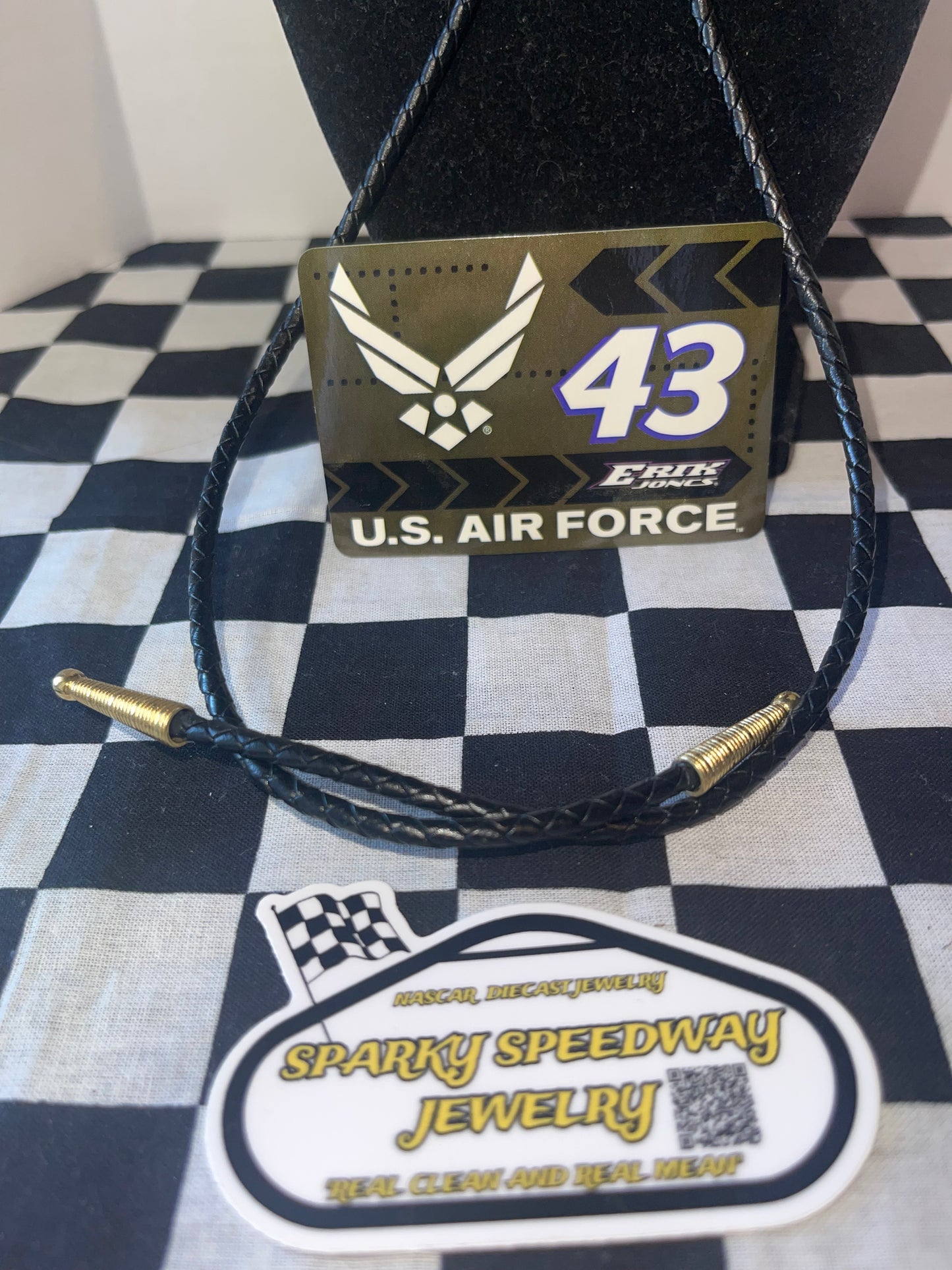 Nascar Bolo Tie - Erik Jones #43 U.S. Air Force