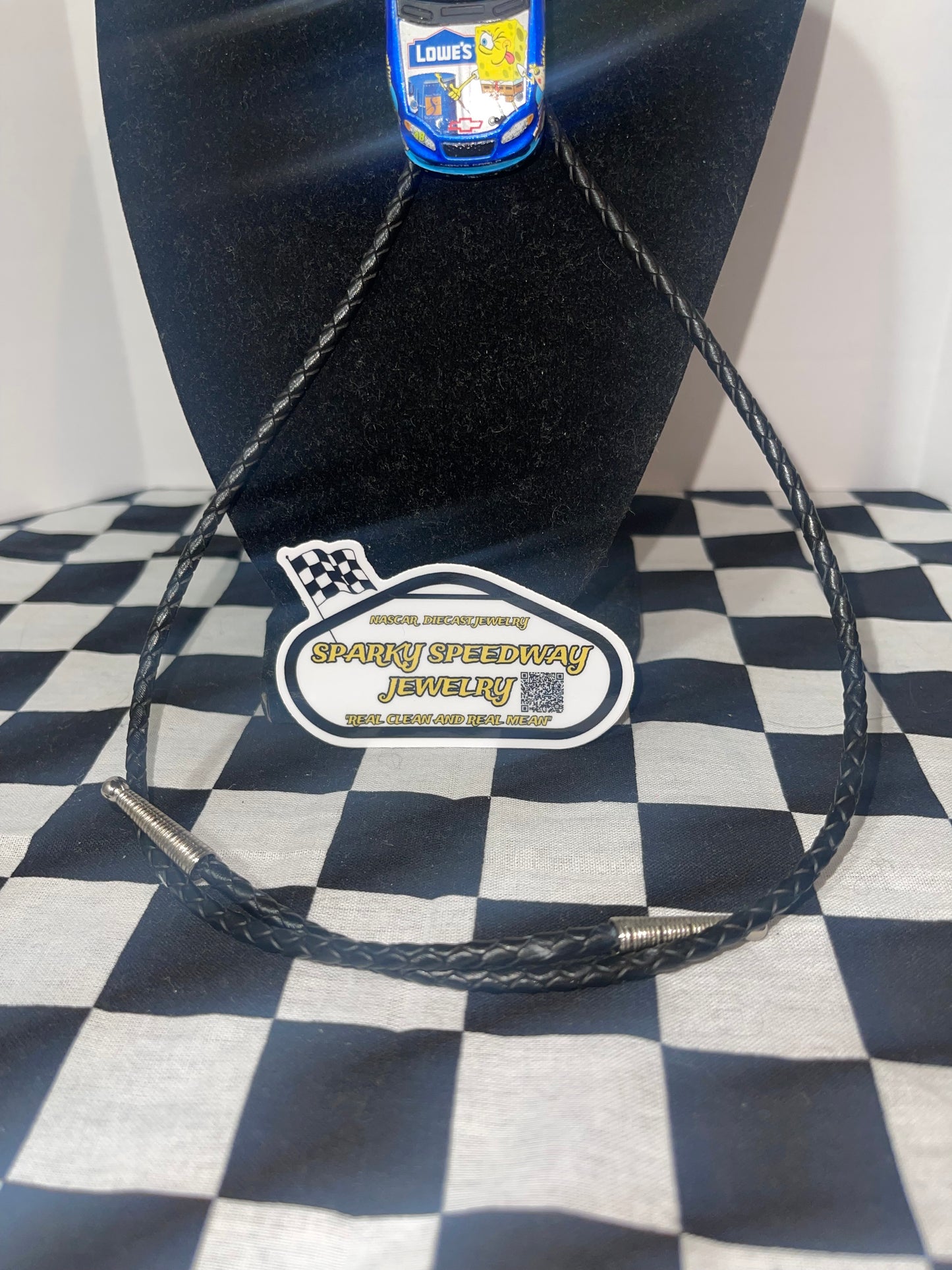 Nascar Bolo Tie - Jimmie Johnson #48 Lowe’s/Spongebob