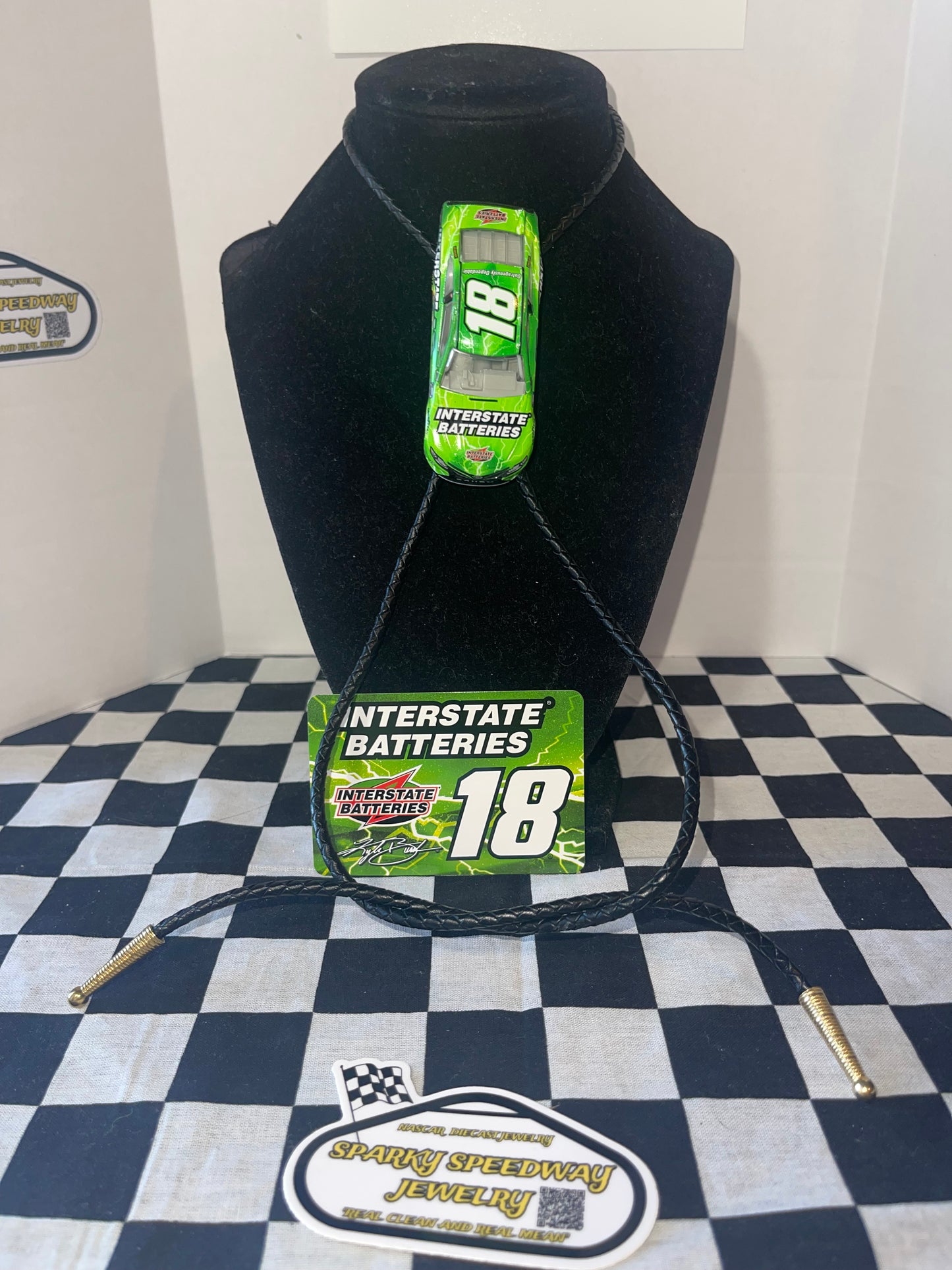 Nascar Bolo Tie - Kyle Busch #18 Interstate Batteries