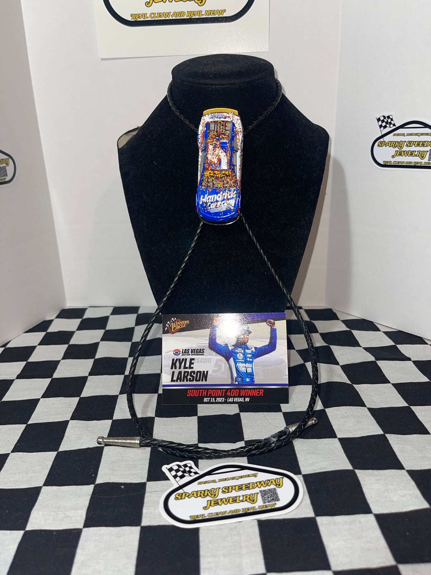 Nascar Bolo Tie - Kyle Larson #5 HendrickCars.Com (2023 Las Vegas Win)