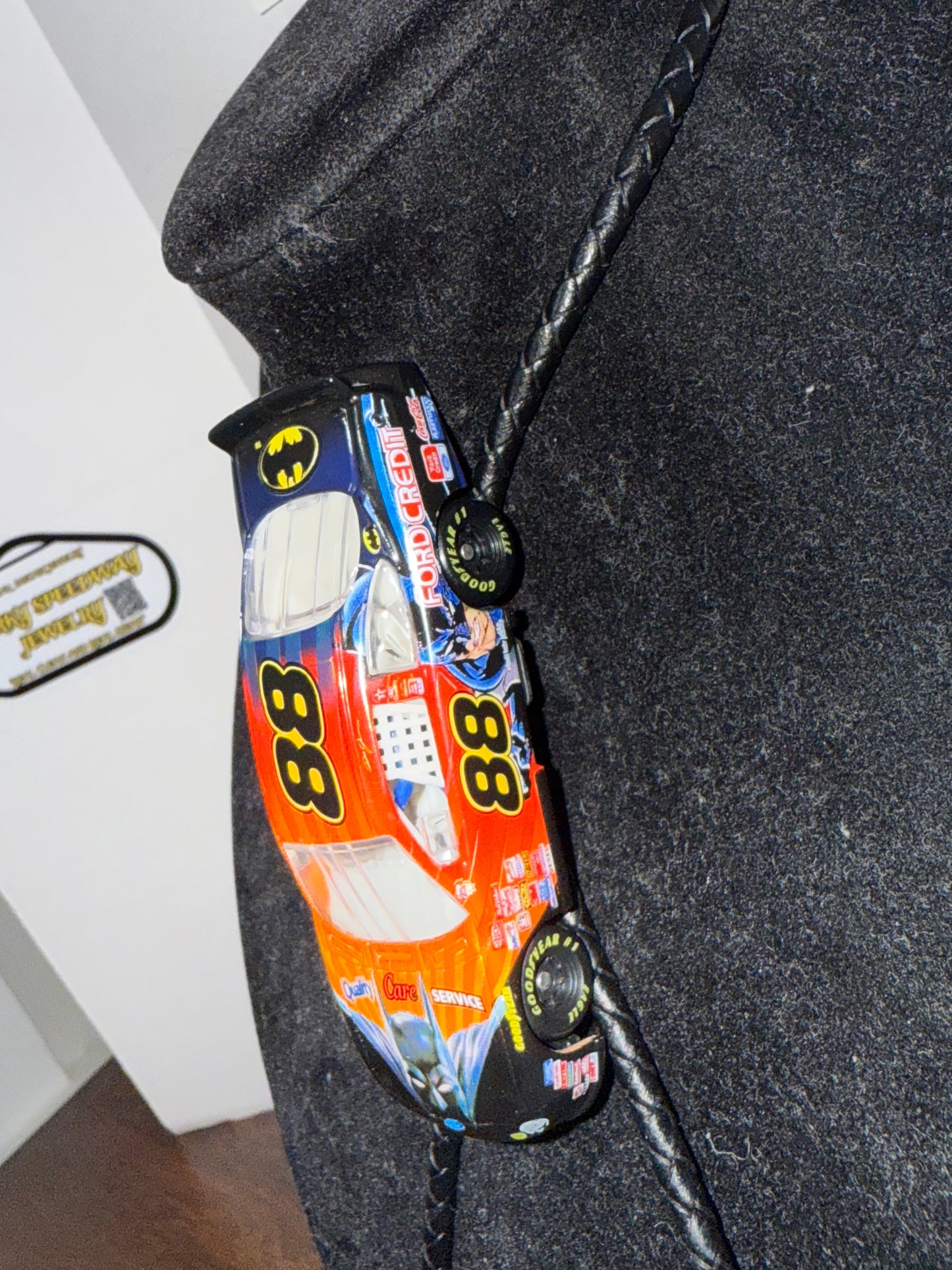 Nascar Bolo Tie - Dale Jarrett #88 Batman/Ford Quality Car