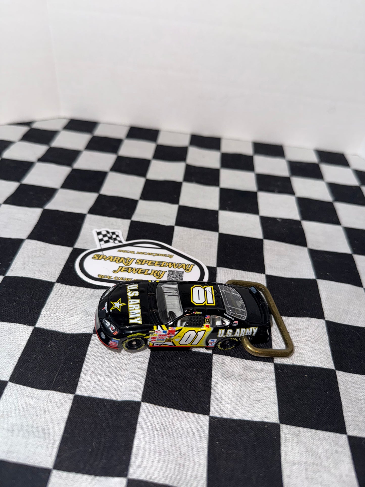 Nascar Belt Buckle - Jeremy Nadeau #01 U.S. Army