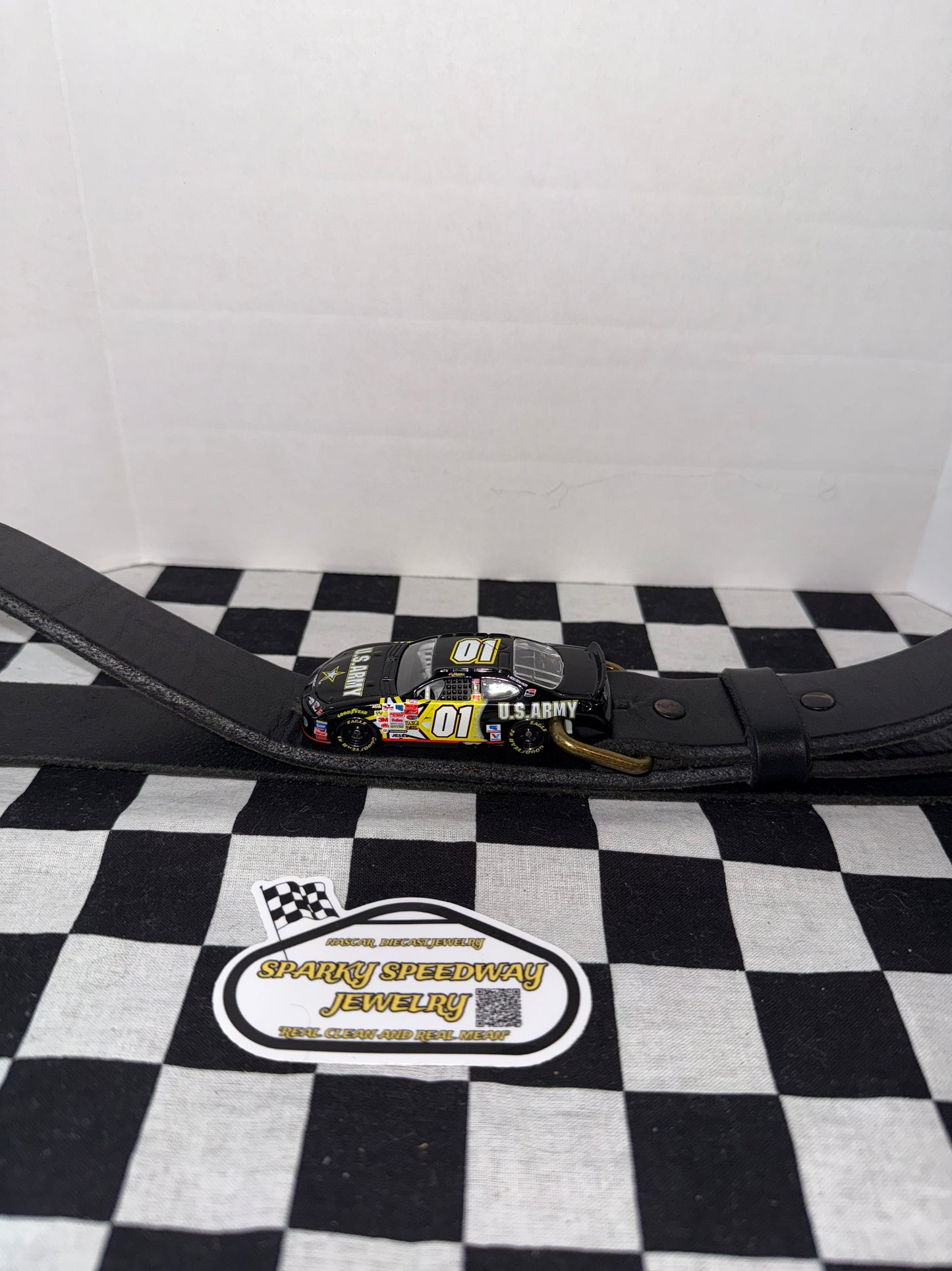 Nascar Belt Buckle - Jeremy Nadeau #01 U.S. Army