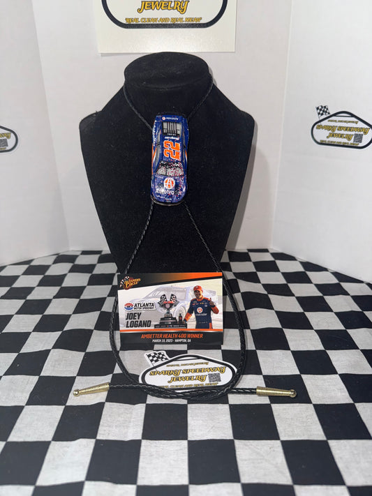 Nascar Bolo Tie - Joey Logano #22 Autotrader (2023 Atlanta Win)