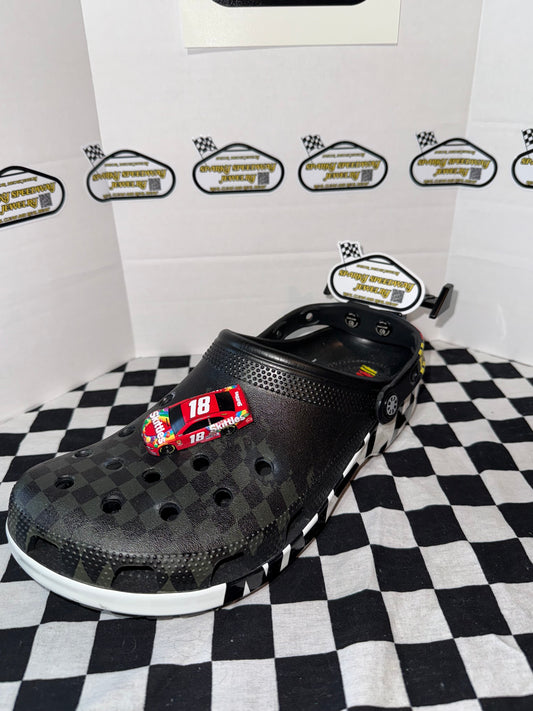 Nascar Croc Charm - Kyle Busch #18 Skittles