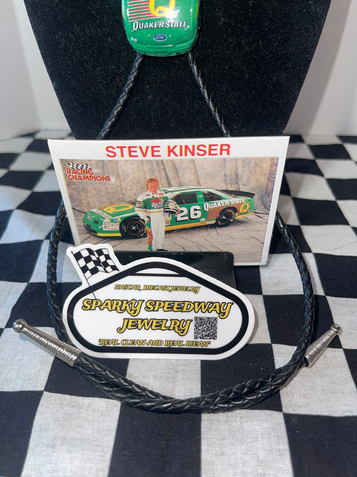 Nascar Bolo Tie - Steve Kinser Quaker State