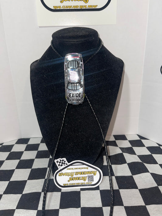 Nascar Bolo Tie - Jeff Burton #99 Exide Batteries (Chrome)