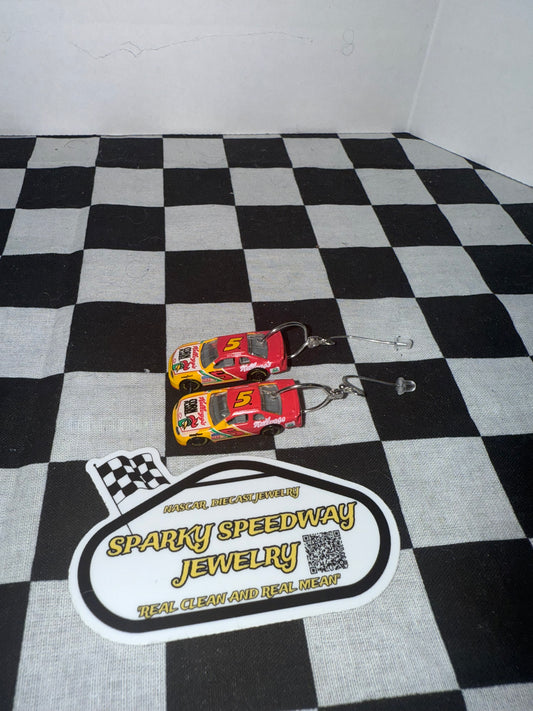 Nascar Earrings - Terry Labonte #5 Kellogg’s