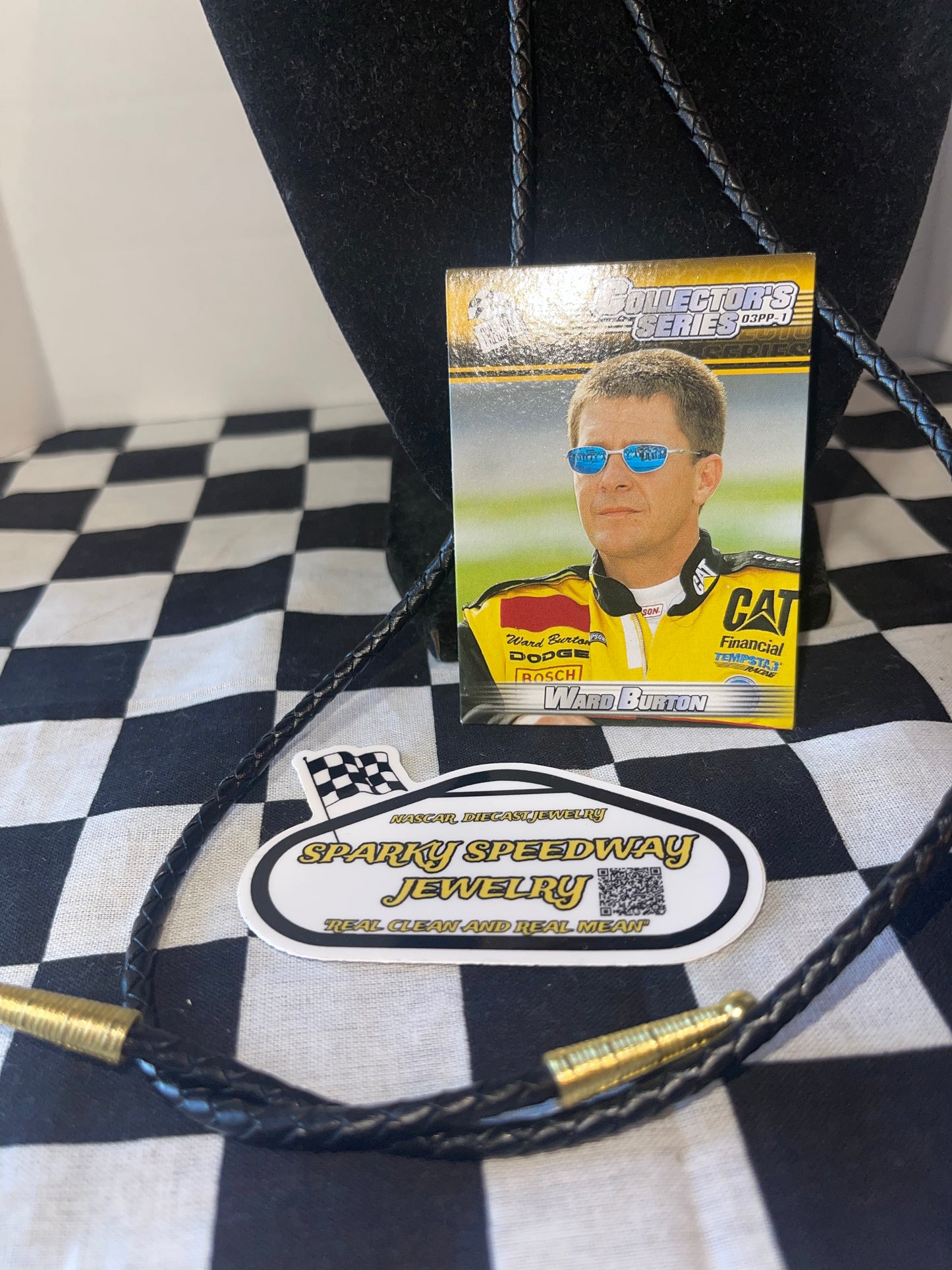 Nascar Bolo Tie - Ward Burton #22 Caterpillar