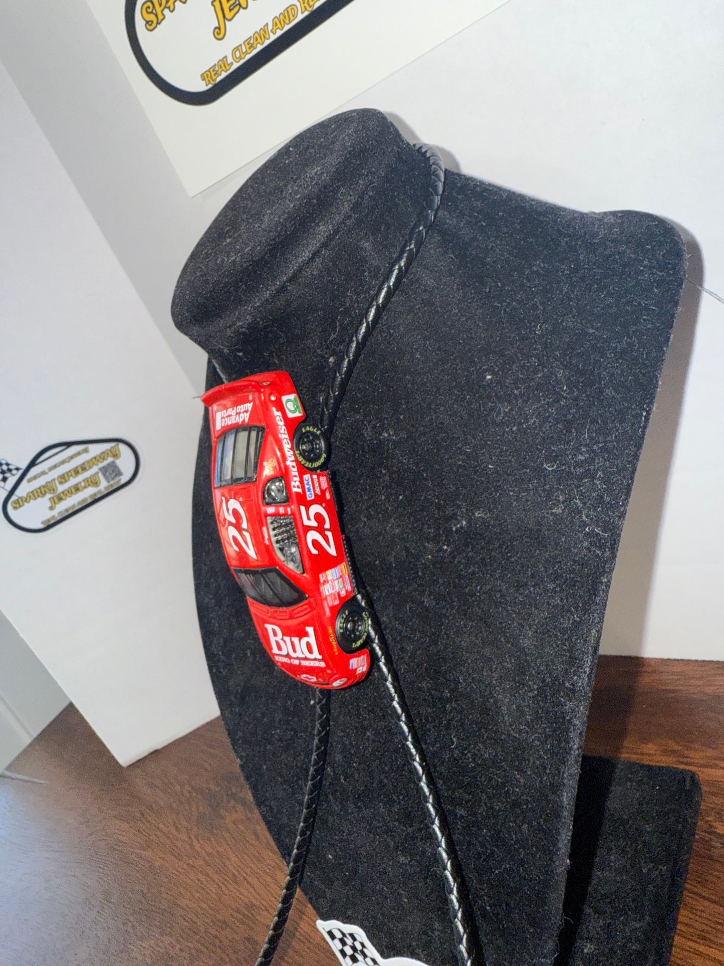 Nascar Bolo Tie - Wally Dallenbach #25 Budweiser