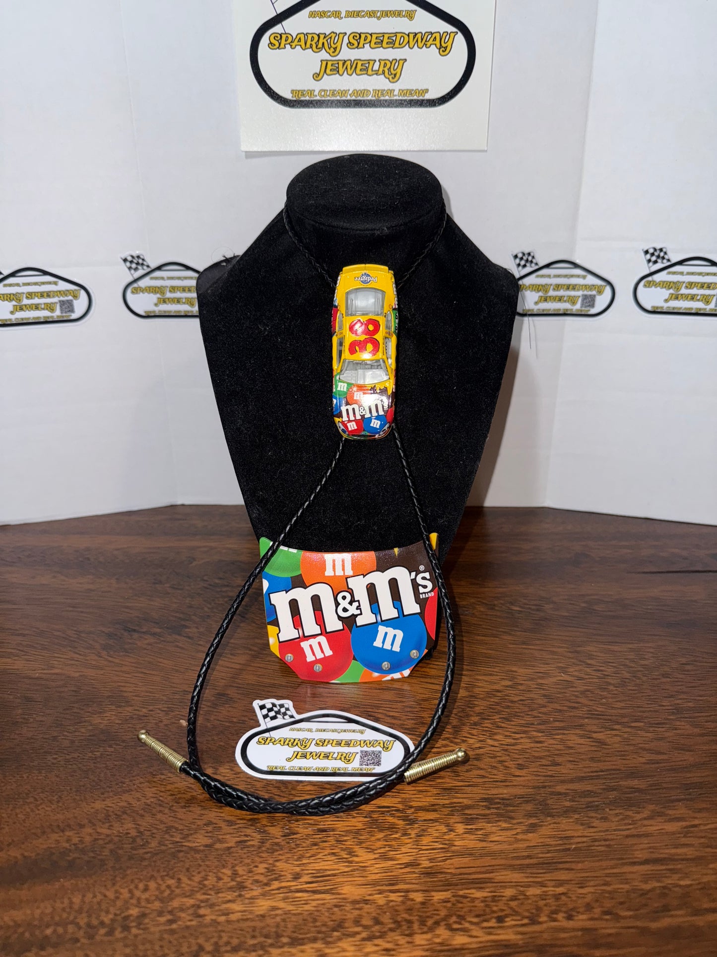Nascar Bolo Tie - Elliott Sadler #38 M&M’S