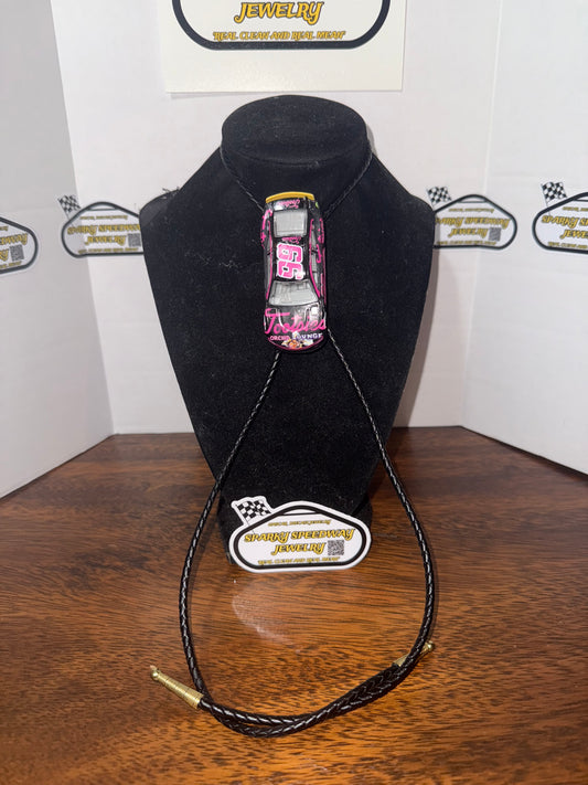 Nascar Bolo Tie - Daniel Suarez #99 Tootsies (Neon)