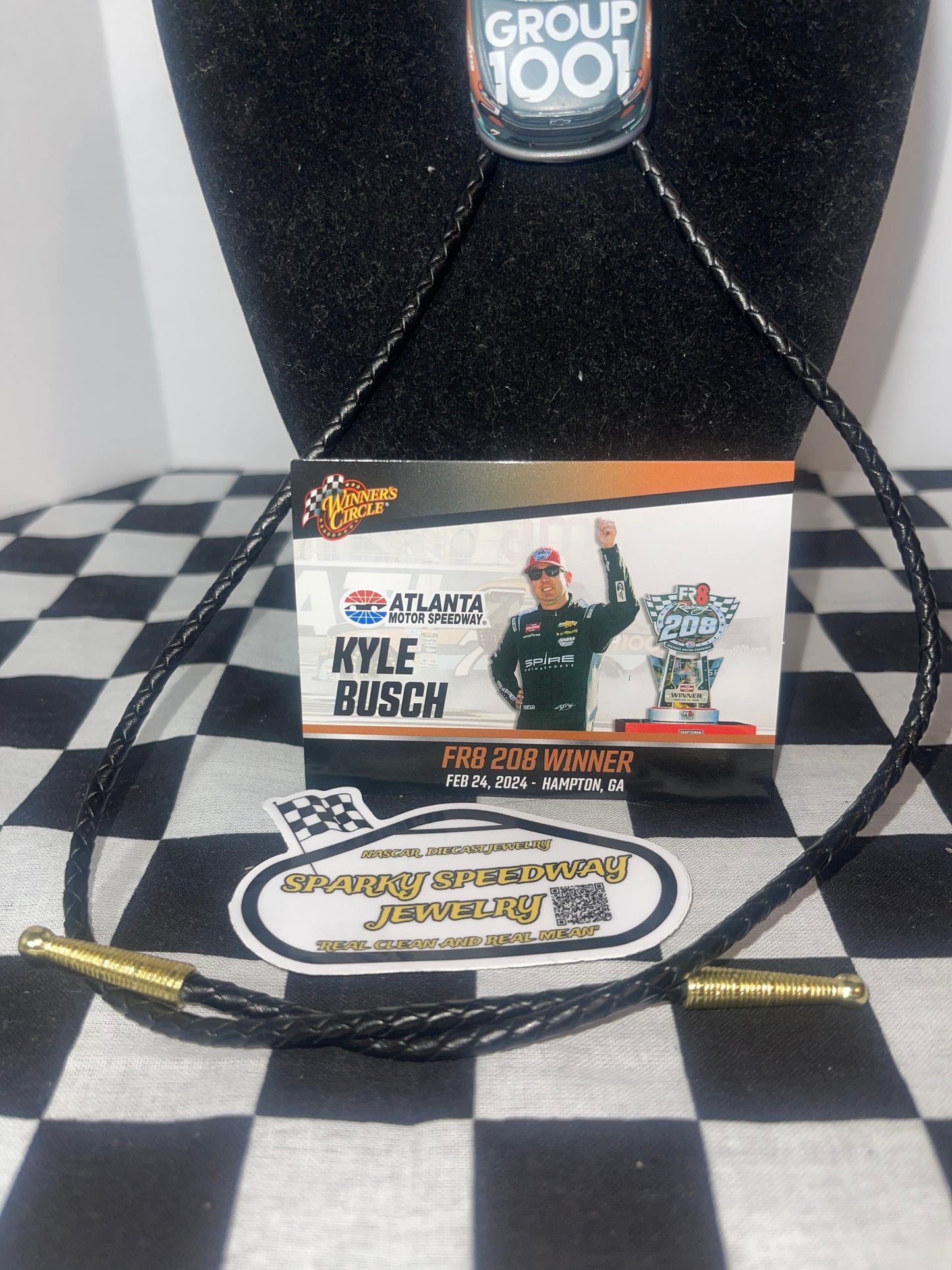 Nascar Bolo Tie - Kyle Busch #7 Group 1001 (2024 Atlanta Win)