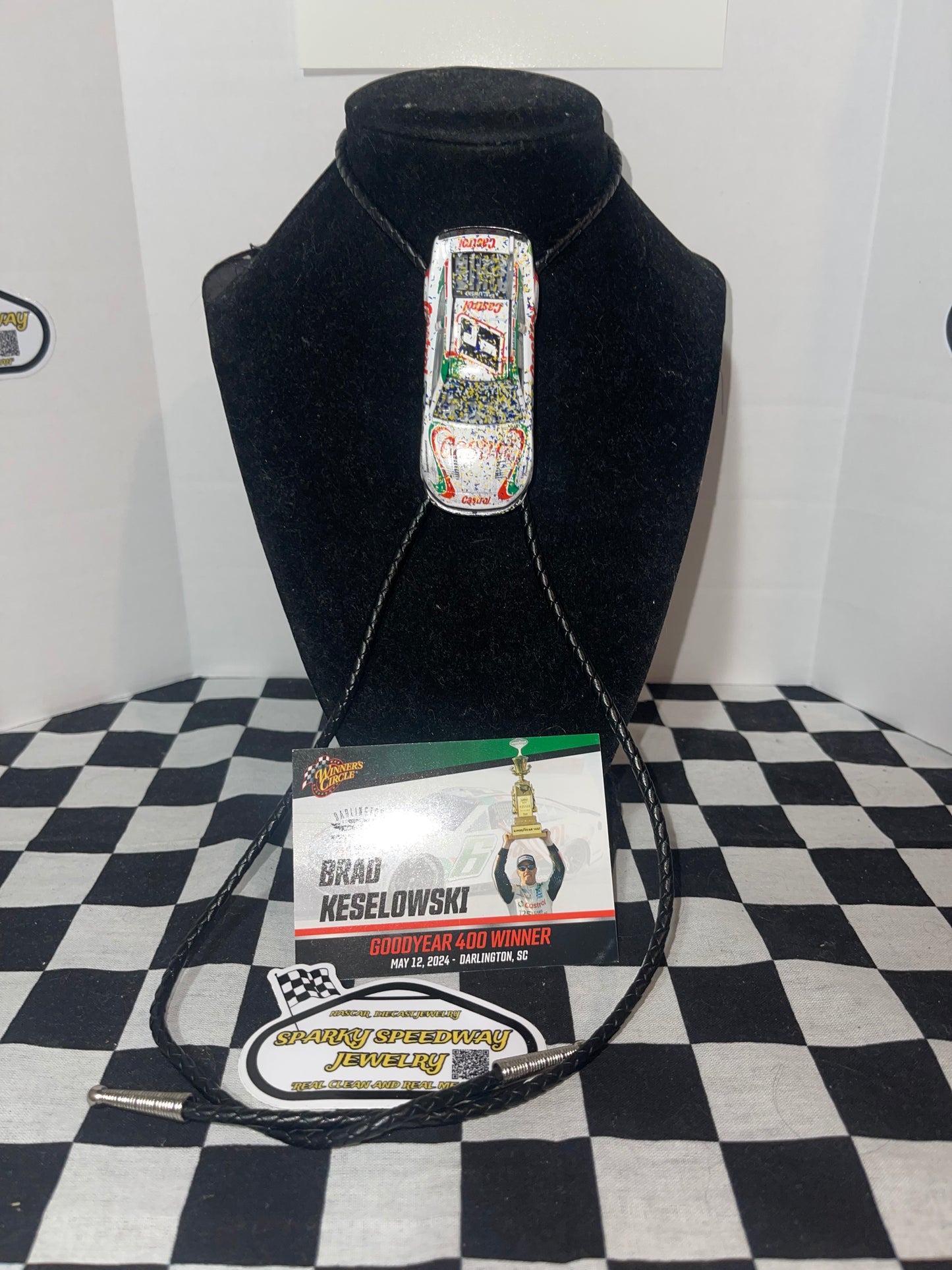 Nascar Bolo Tie - Brad Keselowski #6 Castrol (2024 Goodyear 400 Win)